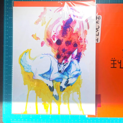 Vibrant Feeling / Feral Deer glossy art print - big