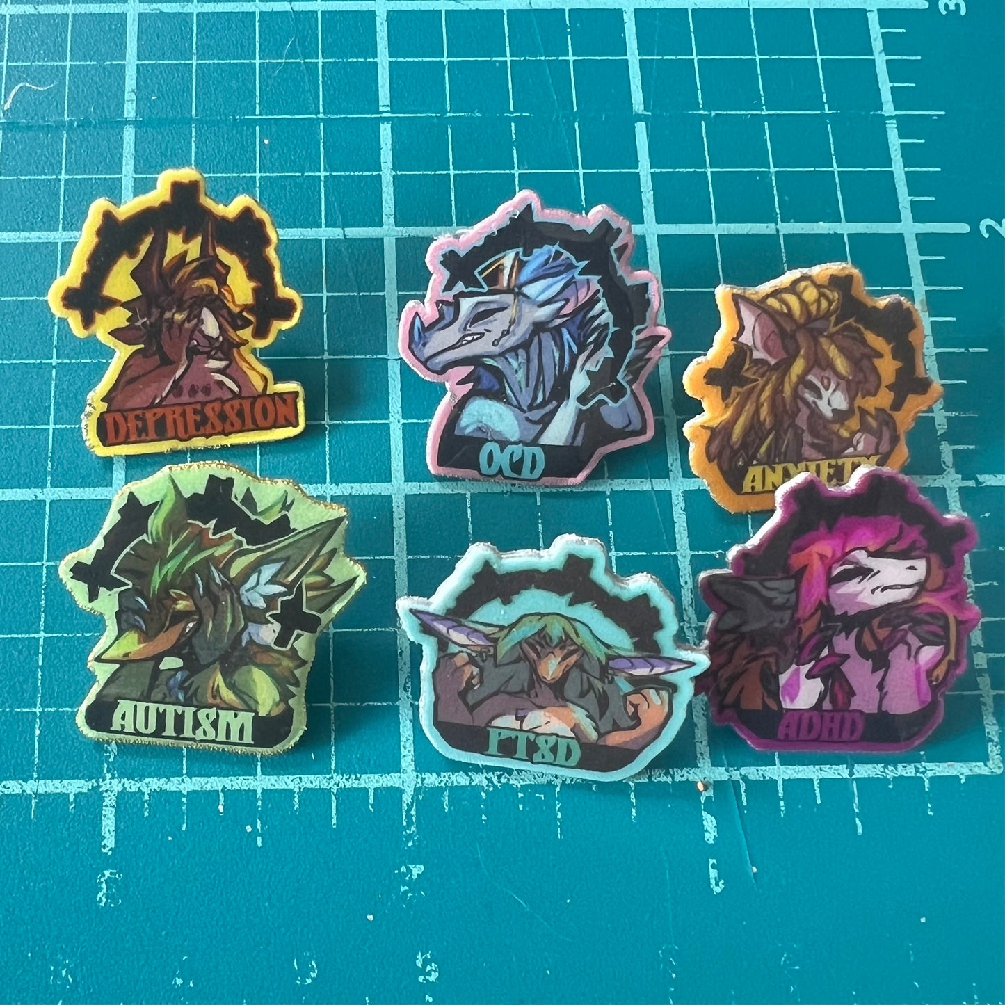 TINY Neurospicy Pin  1.25in | 3cm