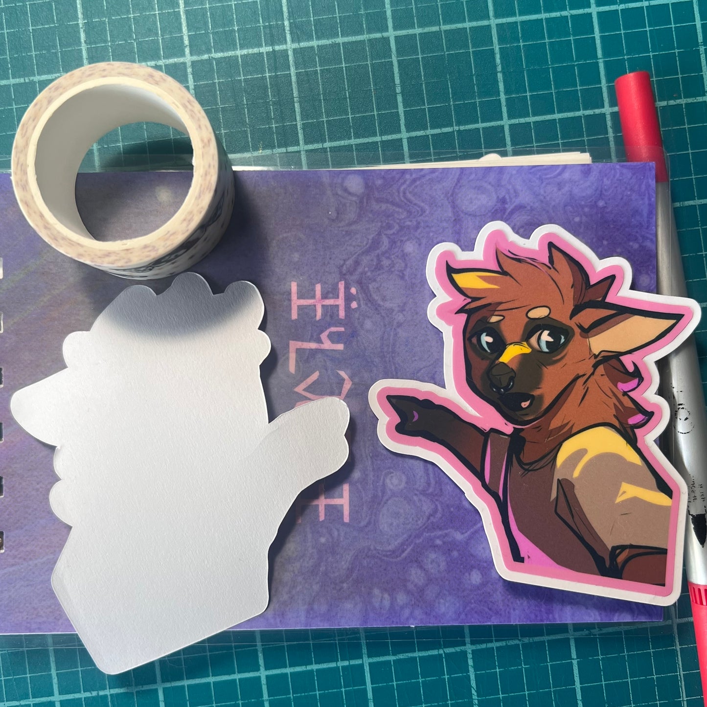 Wojack glossy sticker 3in|7cm