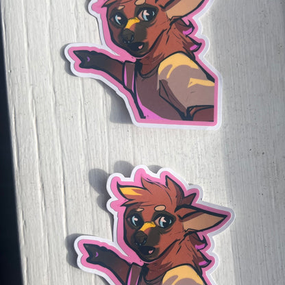 Wojack glossy sticker 3in|7cm