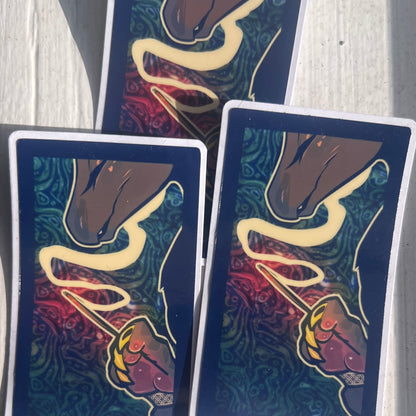 Ignite glossy sticker 3in|7cm