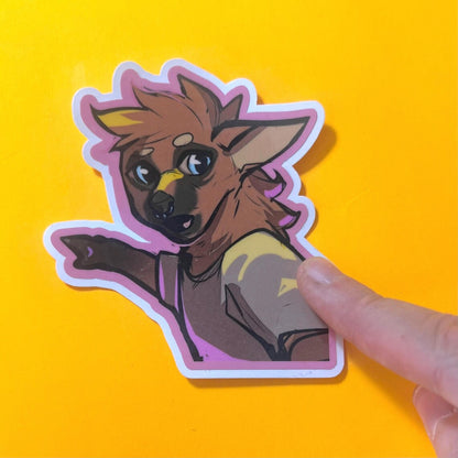 Wojack glossy sticker 3in|7cm