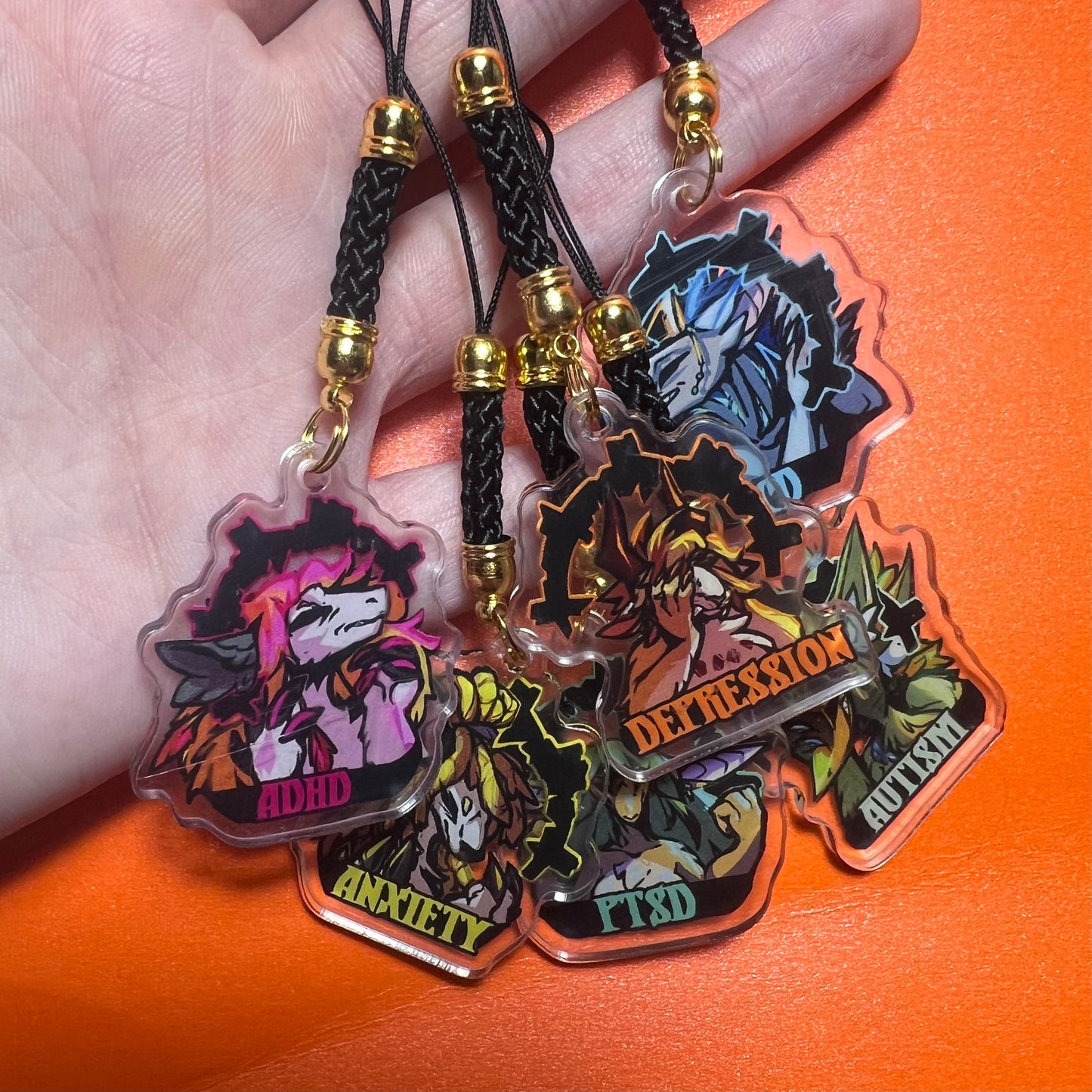 Small Neurodivergent Phone Charm 1.5in | 3cm