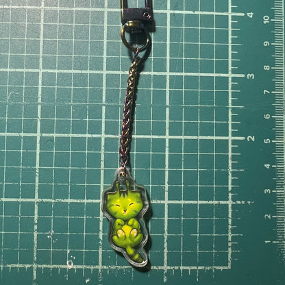 Small Alienkitty Glorp Keychain 1.5in | 3cm