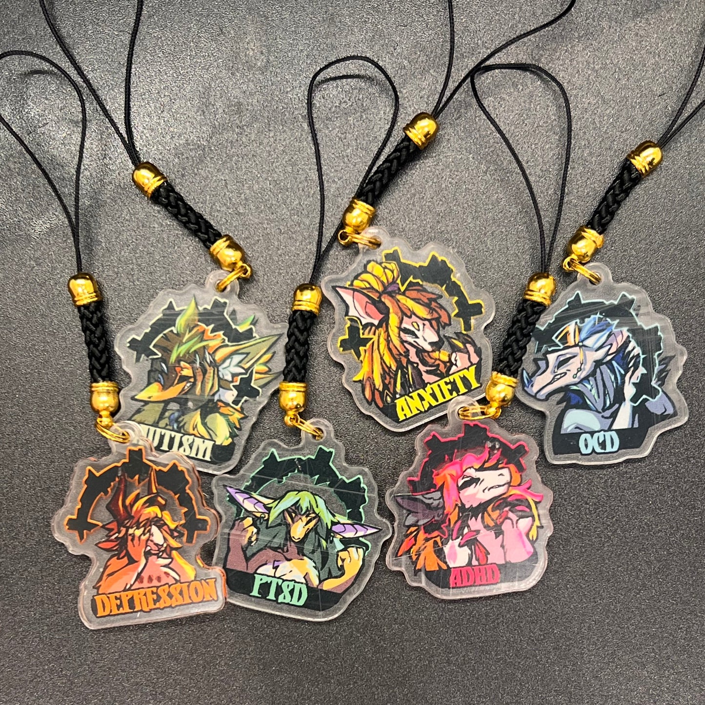 Small Neurodivergent Phone Charm 1.5in | 3cm