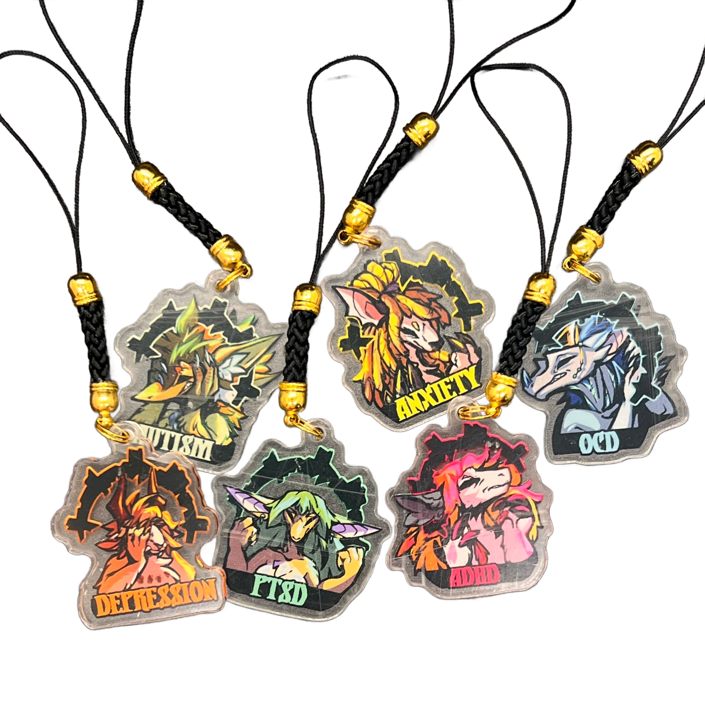 Small Neurodivergent Phone Charm 1.5in | 3cm