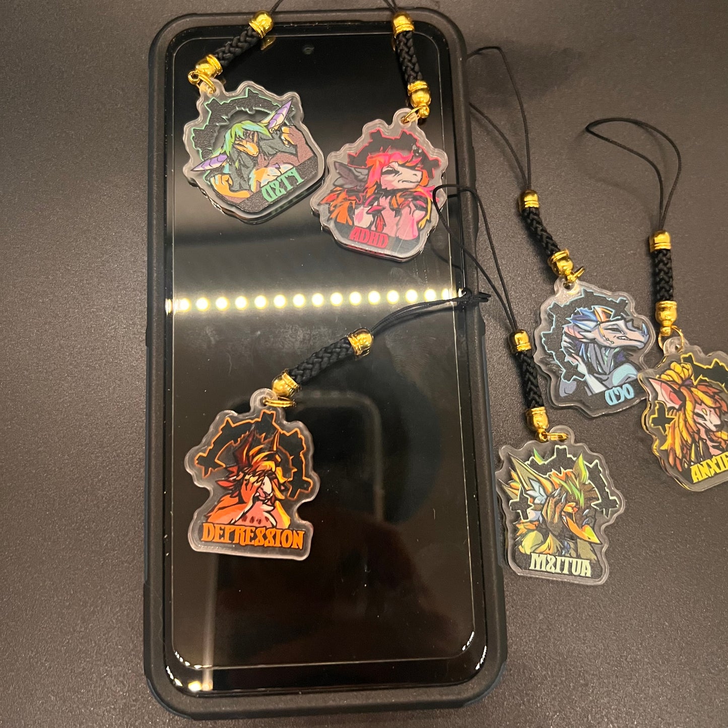 Small Neurodivergent Phone Charm 1.5in | 3cm