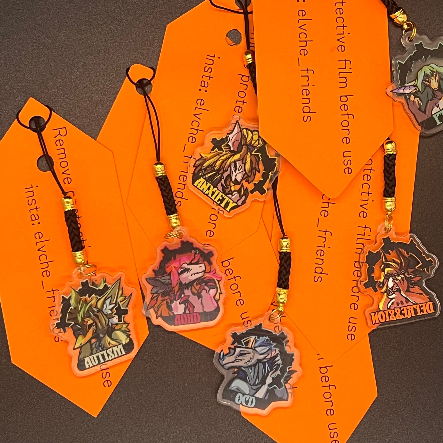 Small Neurodivergent Phone Charm 1.5in | 3cm