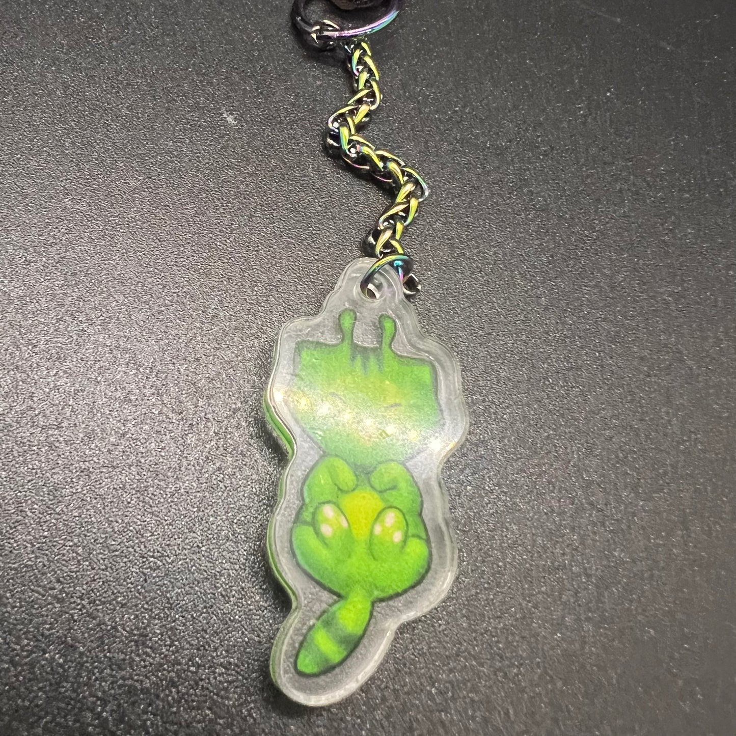 Small Alienkitty Glorp Keychain 1.5in | 3cm