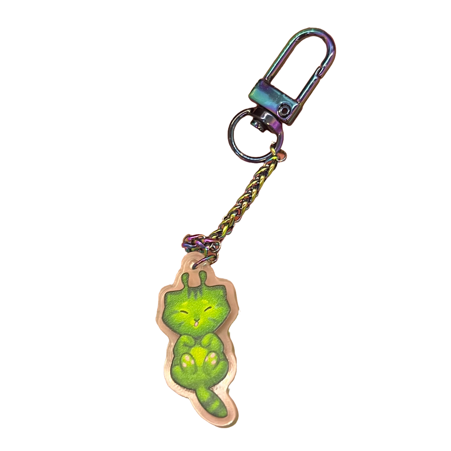 Small Alienkitty Glorp Keychain 1.5in | 3cm
