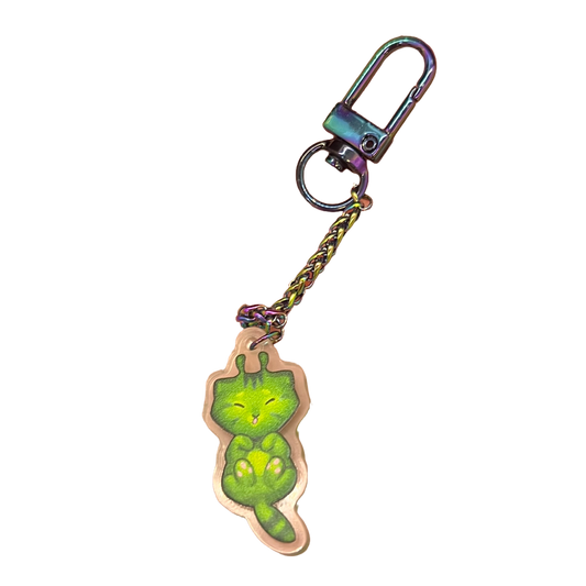Small Alienkitty Glorp Keychain 1.5in | 3cm