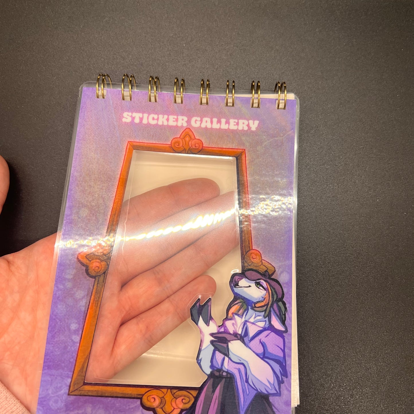 Reusable stickerbook on coils - Gift for decal lovers 4x6 in || 10x15 cm|| A6