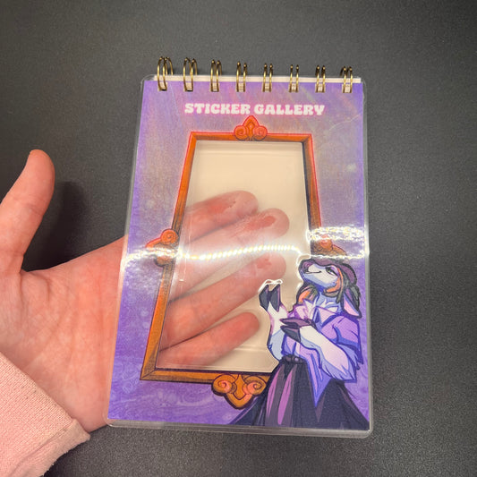 Reusable stickerbook on coils - Gift for decal lovers 4x6 in || 10x15 cm|| A6