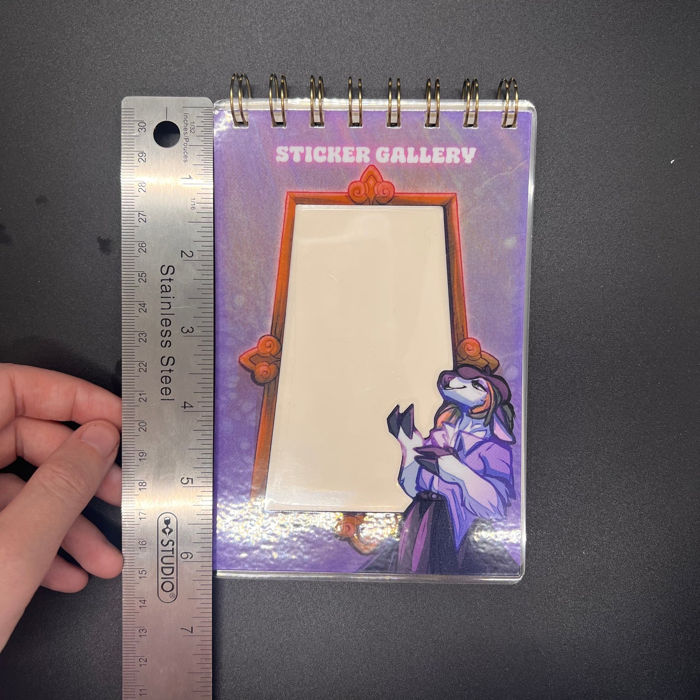 Reusable stickerbook on coils - Gift for decal lovers 4x6 in || 10x15 cm|| A6