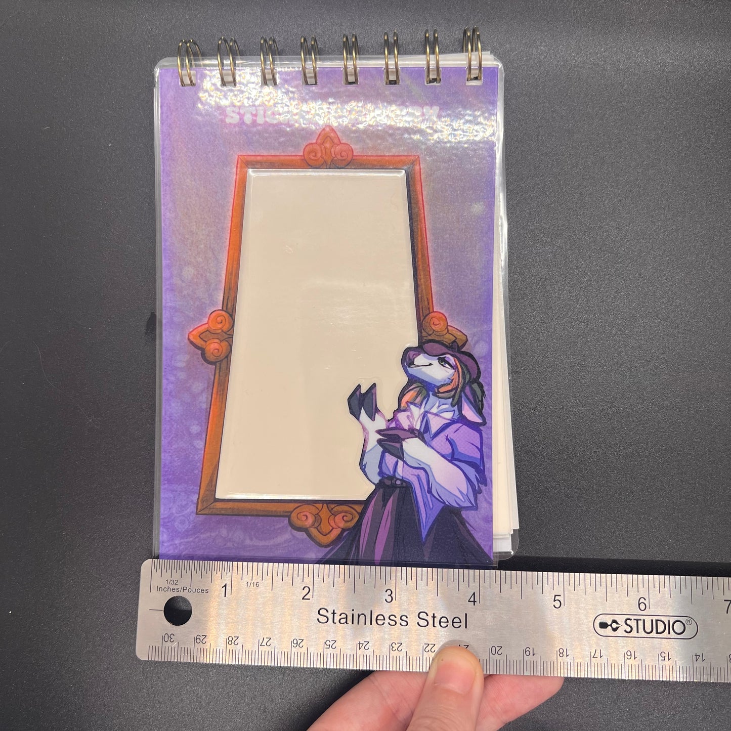 Reusable stickerbook on coils - Gift for decal lovers 4x6 in || 10x15 cm|| A6