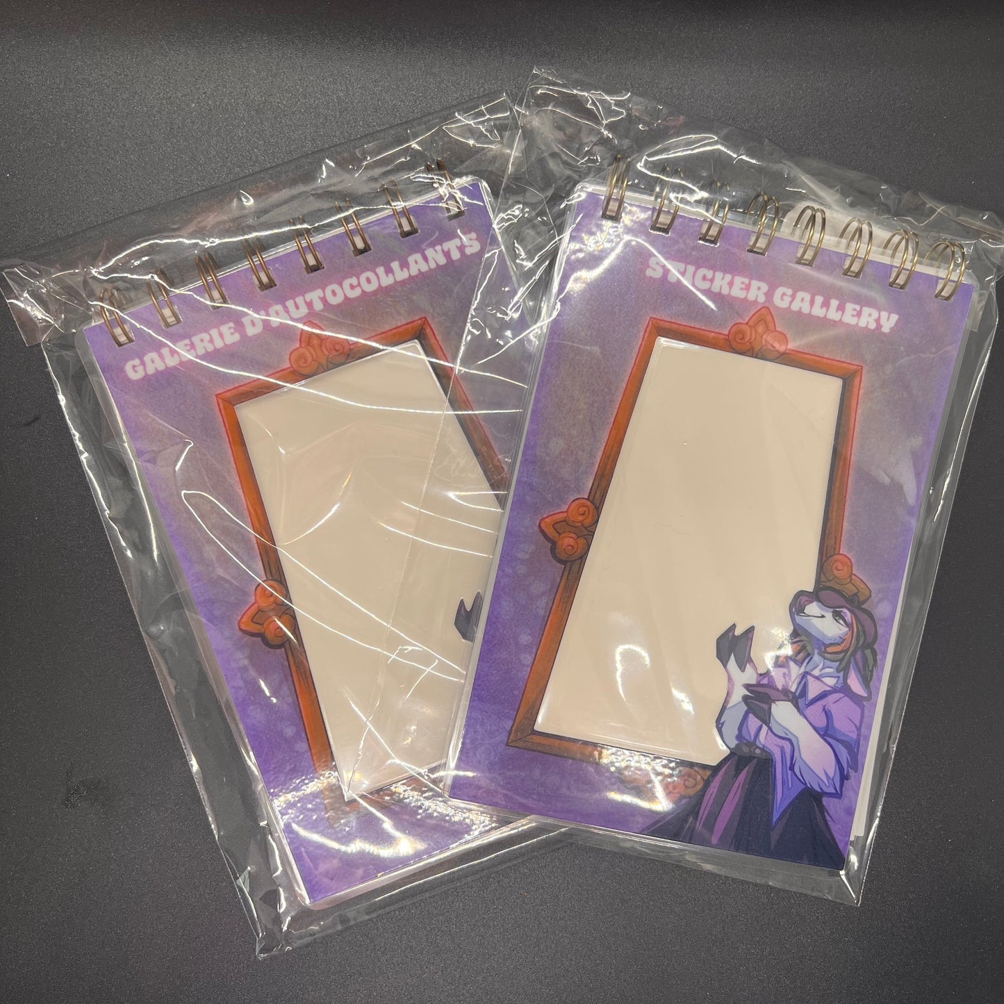 Reusable stickerbook on coils - Gift for decal lovers 4x6 in || 10x15 cm|| A6