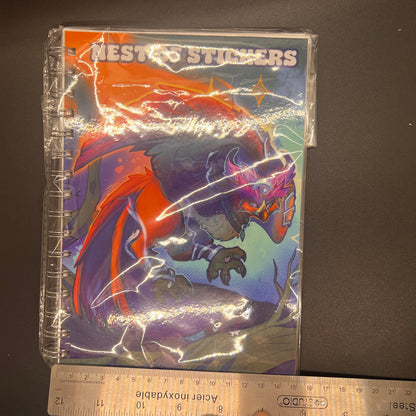 Reusable stickerbook on coils 6x8 in || 14x21 cm|| A5