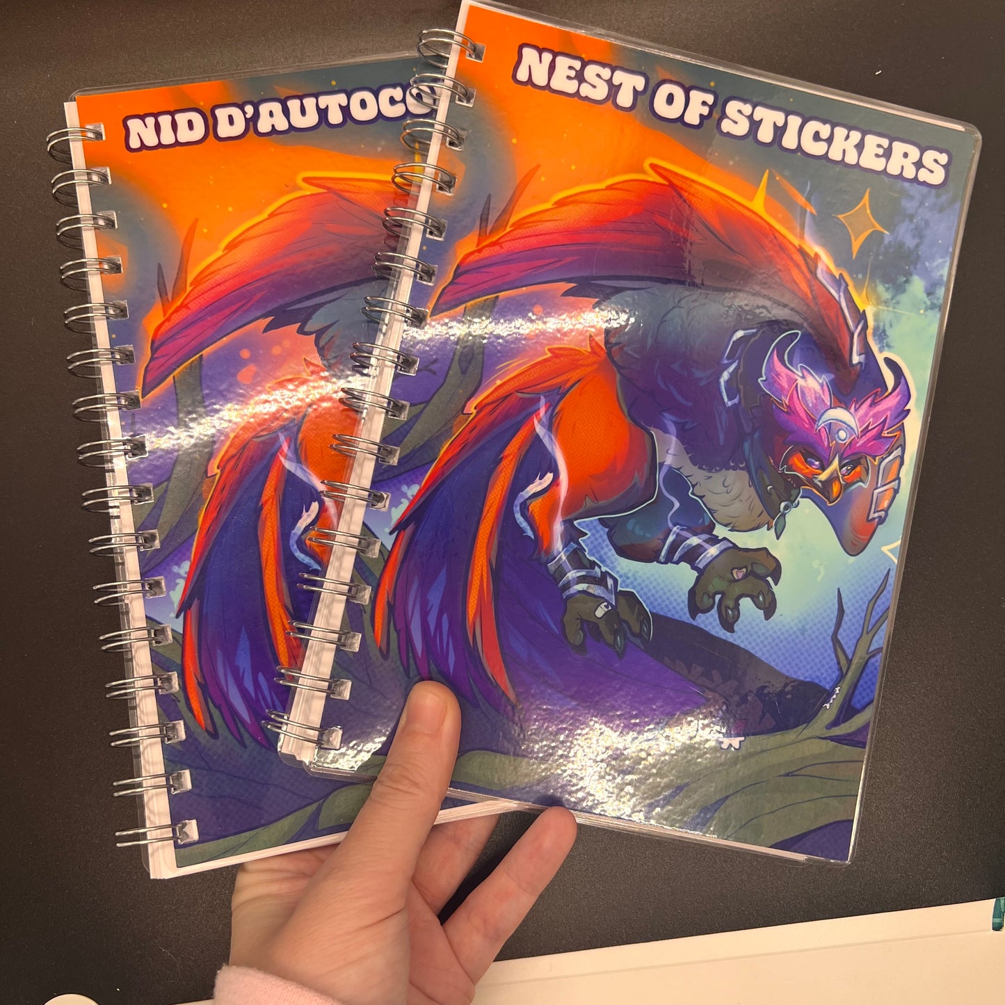 Reusable stickerbook on coils 6x8 in || 14x21 cm|| A5