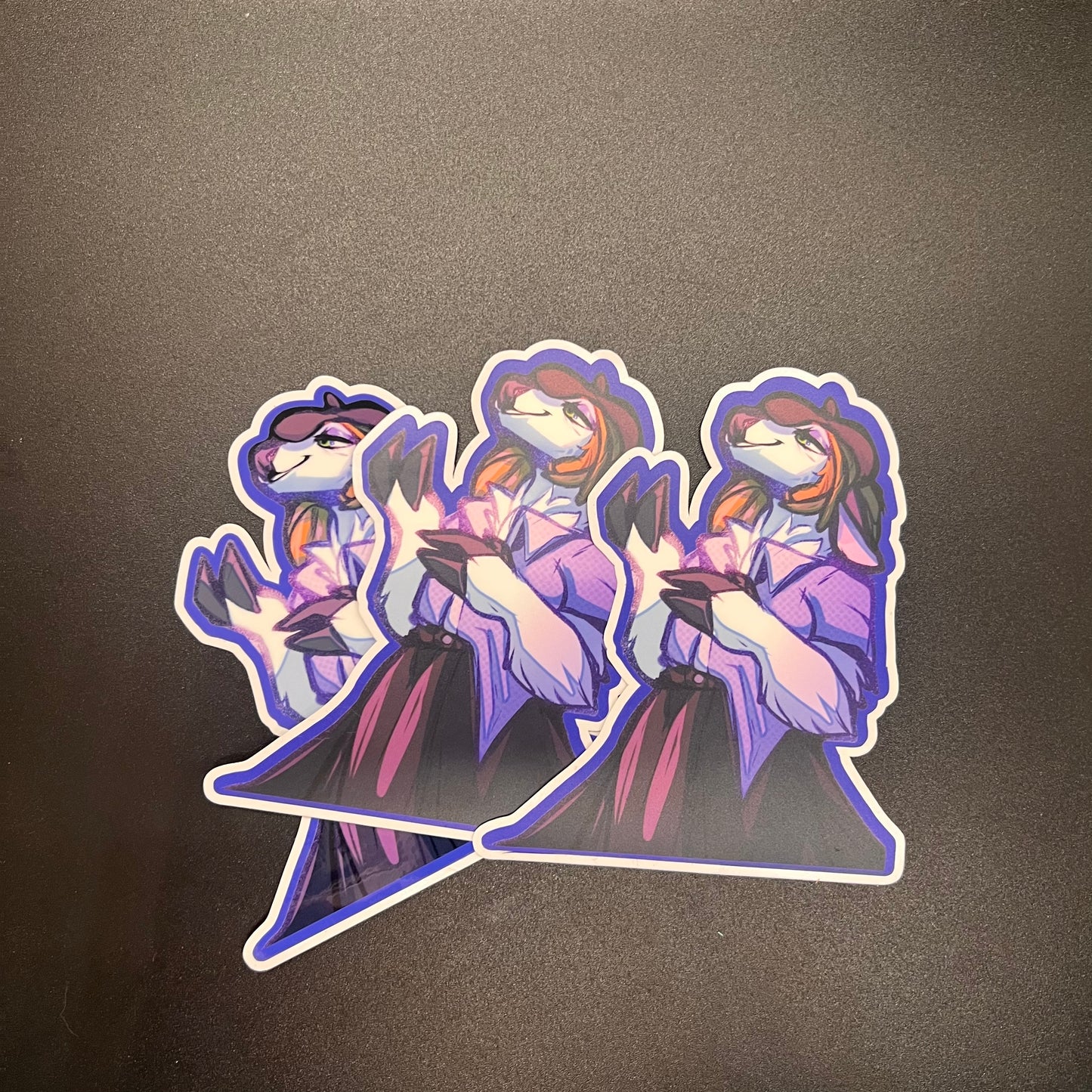 Furry DeerGoat Matte Vinyl Sticker 4inch | 10cm