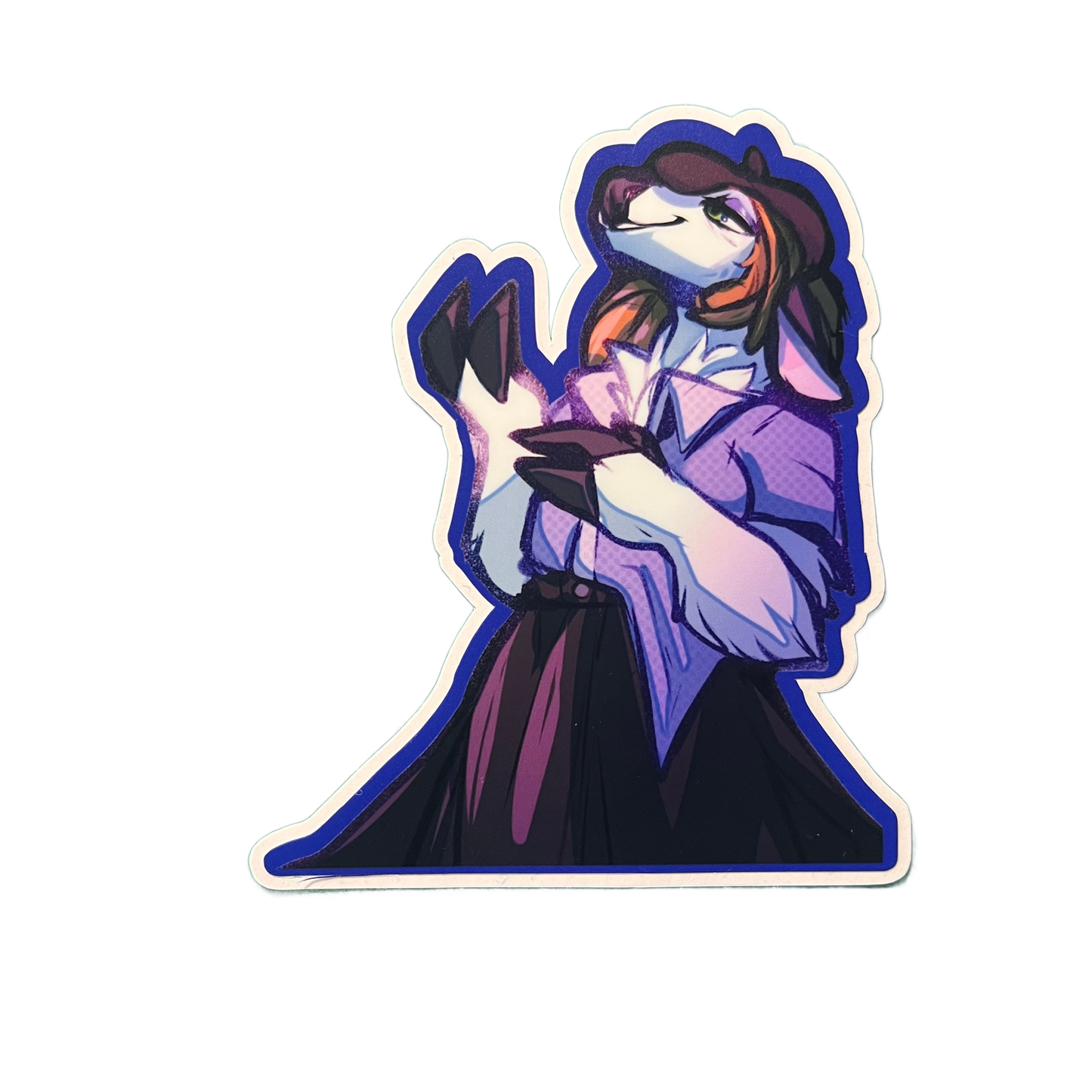 Furry DeerGoat Matte Vinyl Sticker 4inch | 10cm