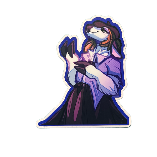 Furry DeerGoat Matte Vinyl Sticker 4inch | 10cm