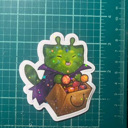 Candy kitty star holo sticker 3in || 7.5cm