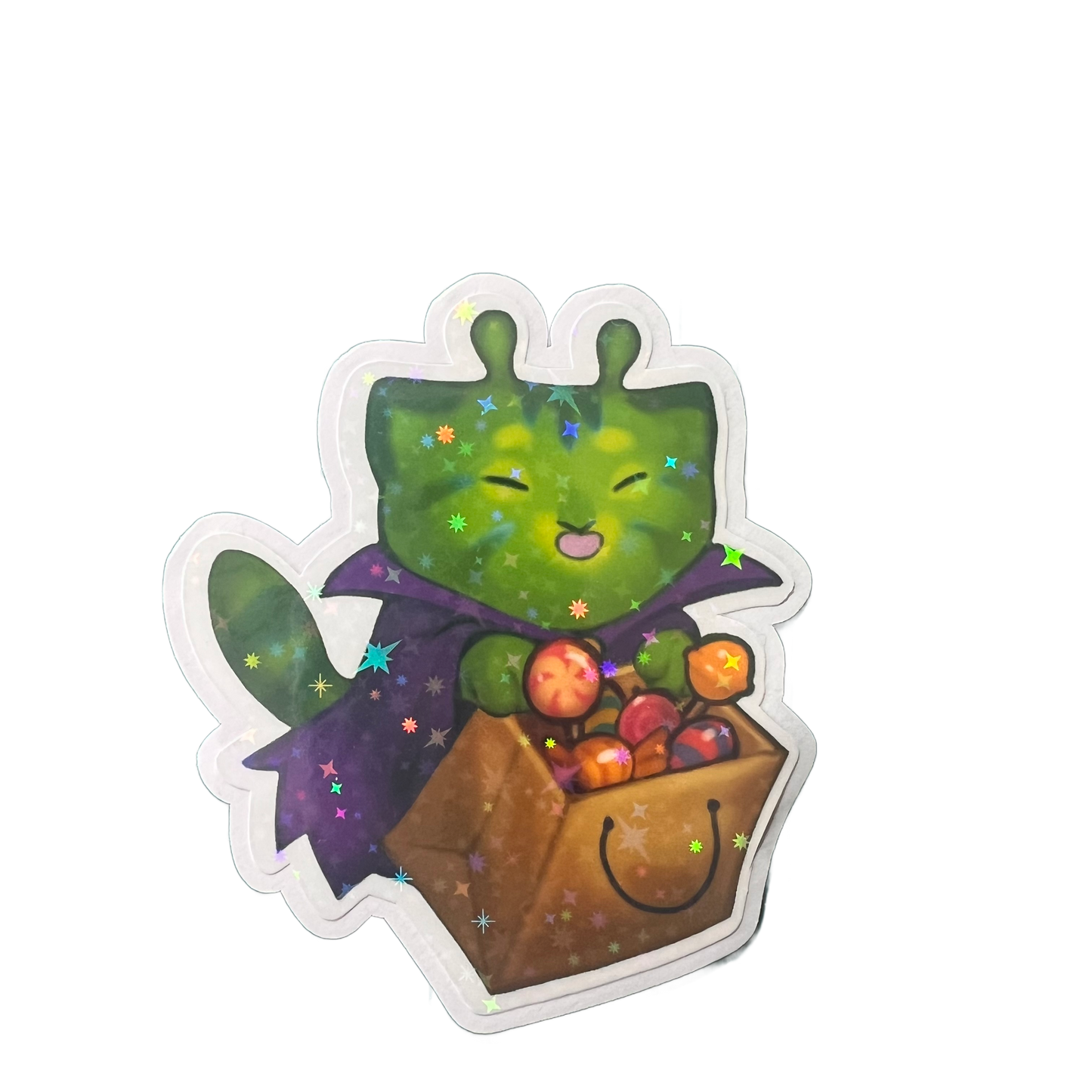 Candy kitty star holo sticker 3in || 7.5cm