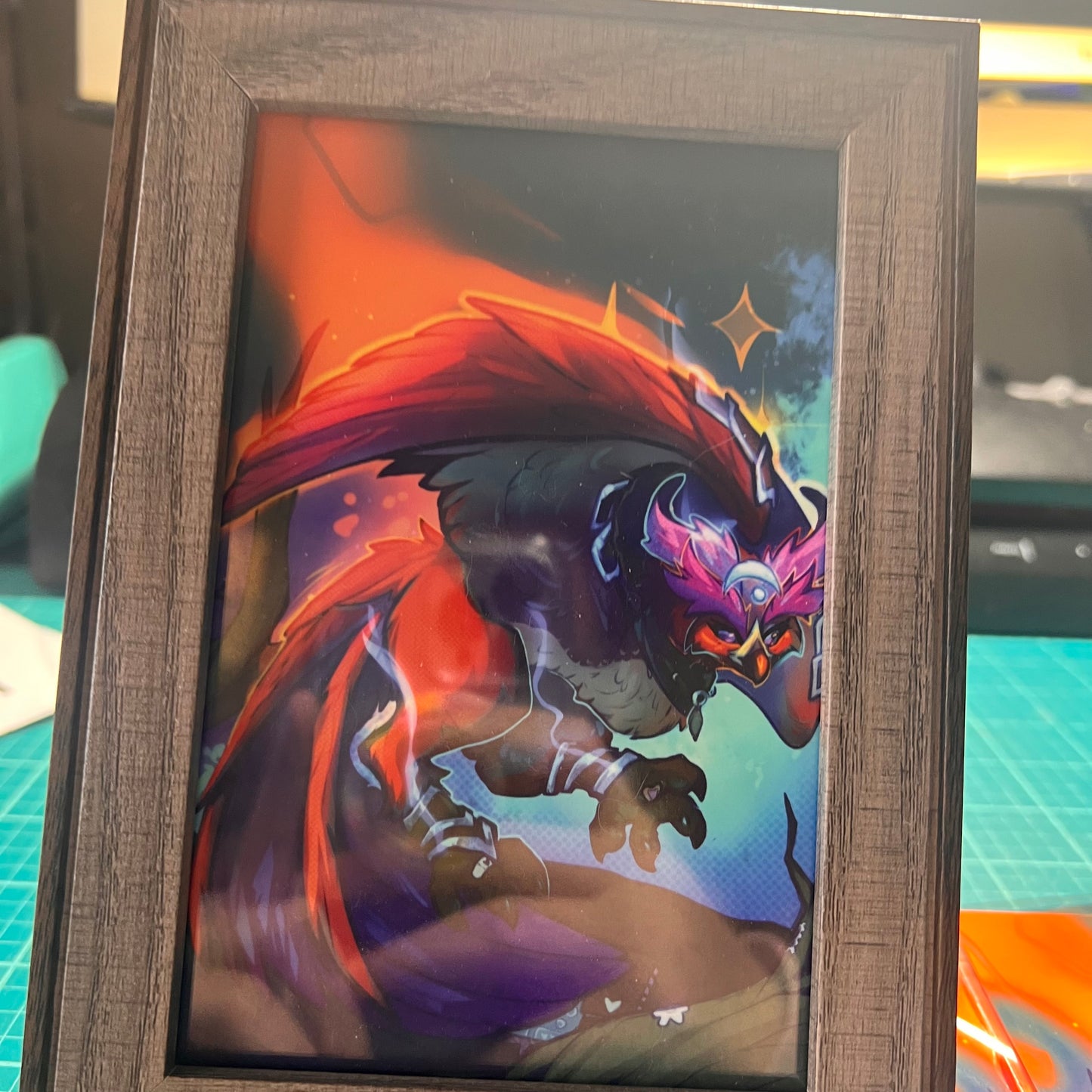 Owl archdruid glossy art print - small