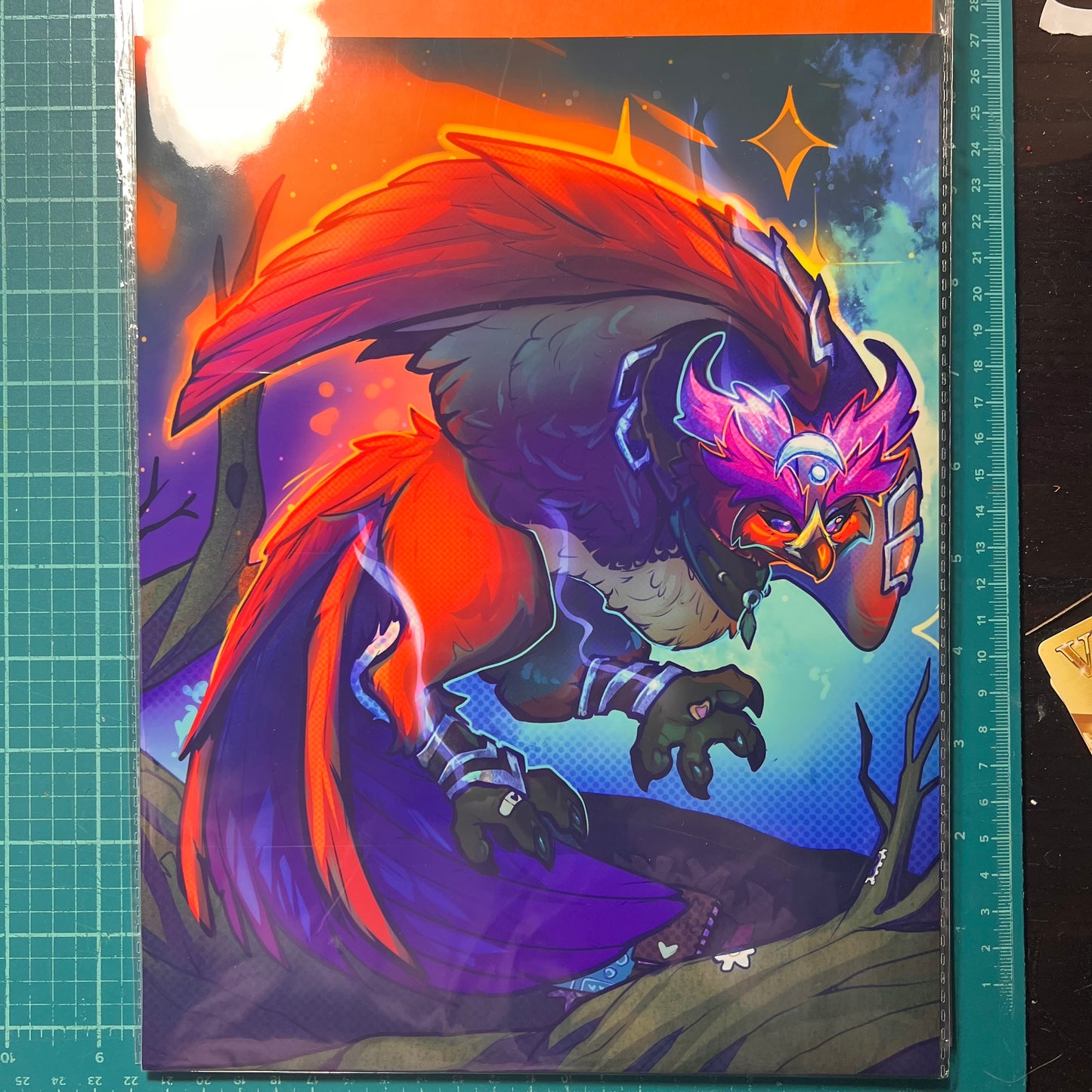 Owl archdruid glossy art print - big