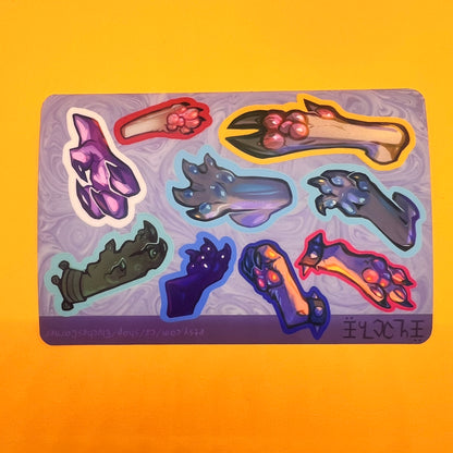 Paws 2 matte sticker sheet 4x6in / 10x15cm