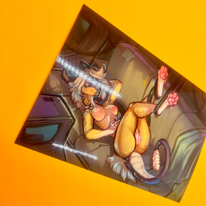 Sleepy Tori Nightstalker glossy art print  - small