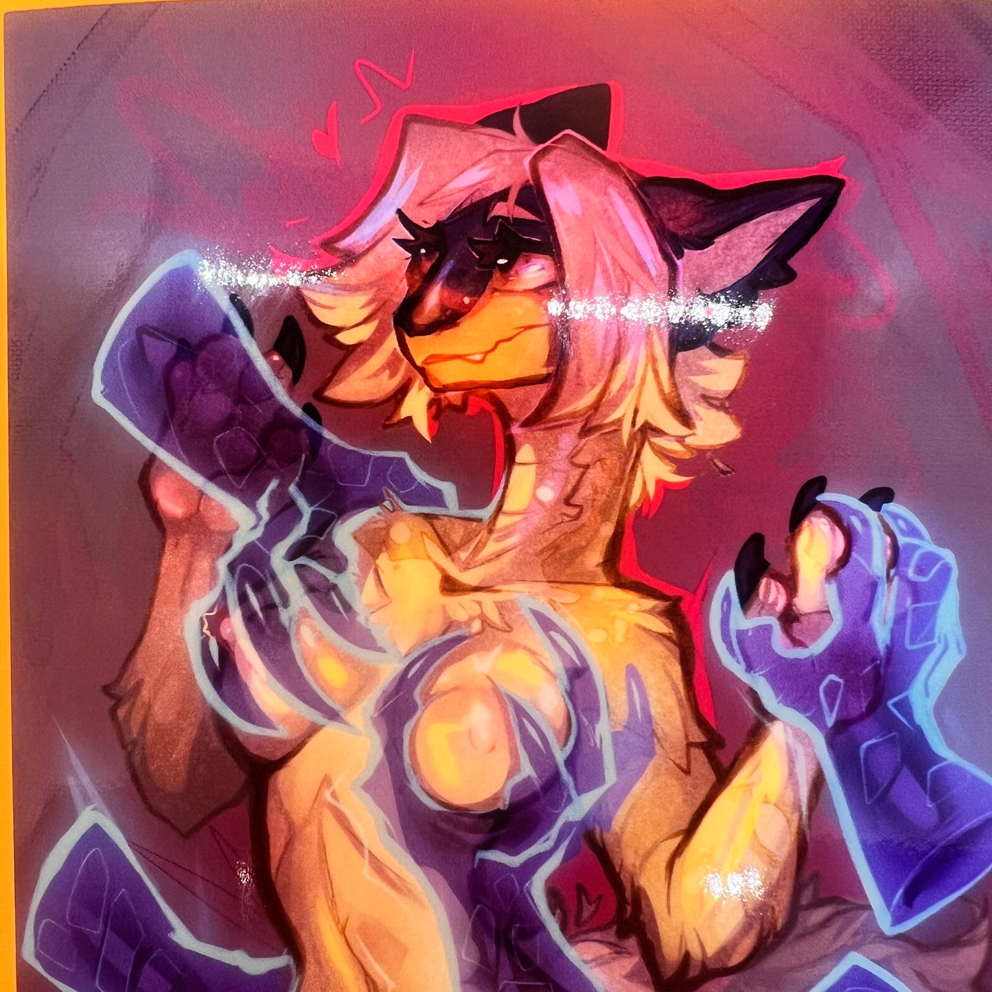 Grabby Ghost Hands Tori Nightstalker glossy art print  - small