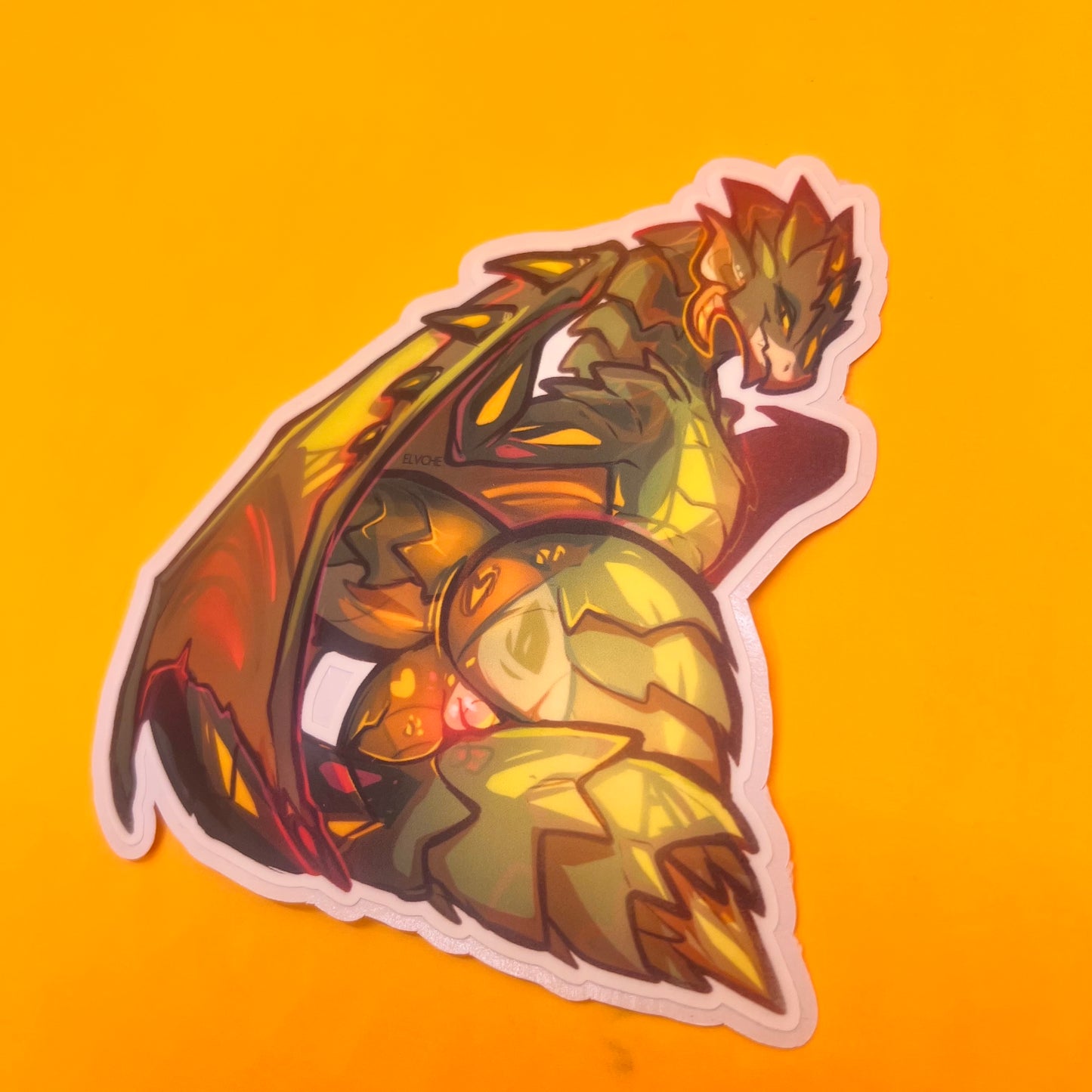 Green rath booba sticker matte 4in || 10cm