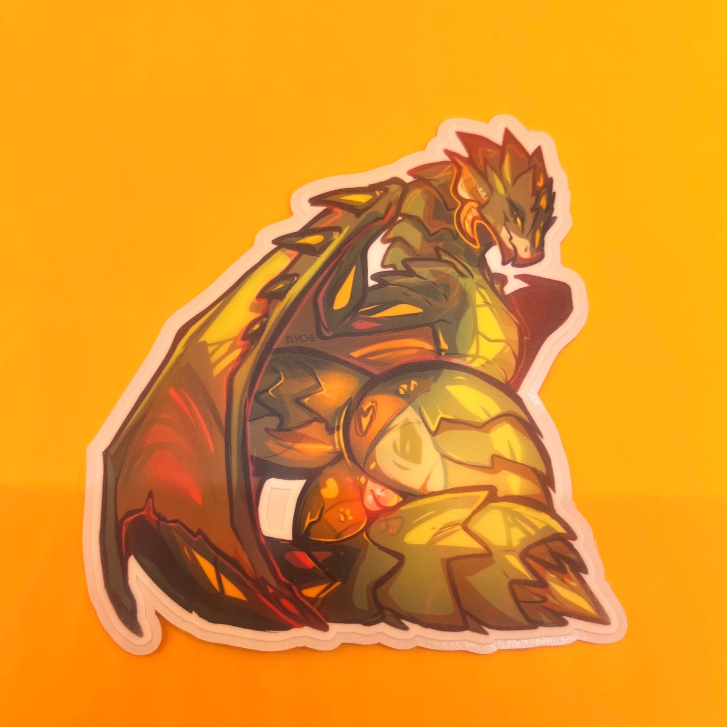 Green rath booba sticker matte 4in || 10cm
