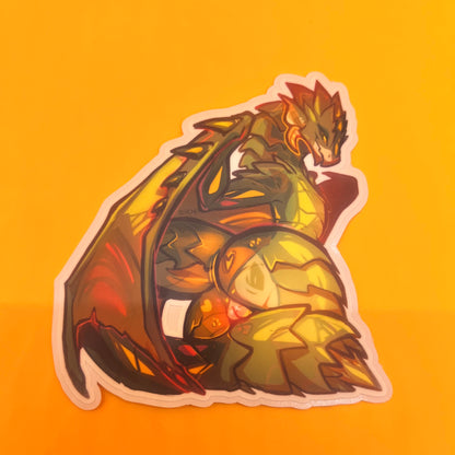 Green rath booba sticker matte 4in || 10cm