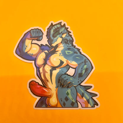 Rathalos boy sticker matte  4in || 10cm