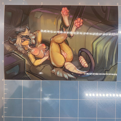 Sleepy Tori Nightstalker glossy art print  - small