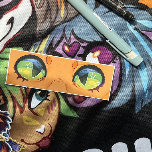 Warrior Cats Eyes Vinyl Sticker: Water Resistant 4inch | 10cm