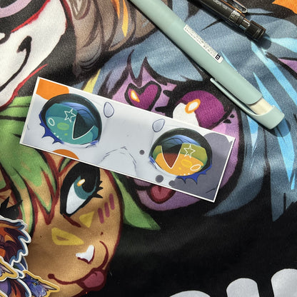 Warrior Cats Eyes Vinyl Sticker: Water Resistant 4inch | 10cm