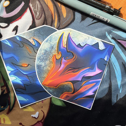 Voruna Warframe Wolf Vinyl Sticker: Water Resistant 4inch | 10cm
