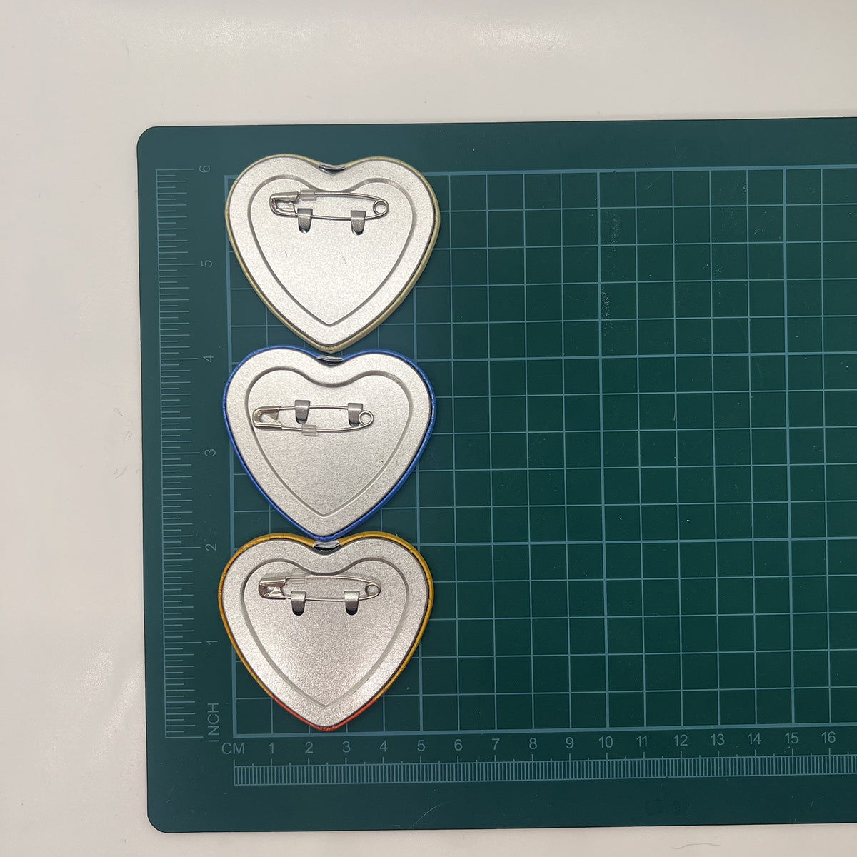 Pocket Monsters Starters Heart Button Pin 2in | 5cm