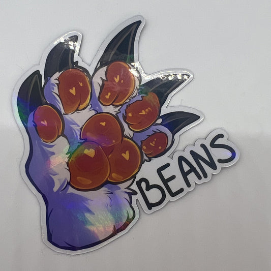 Beans Paws Holo Soft Fridge Magnet 3in | 7cm