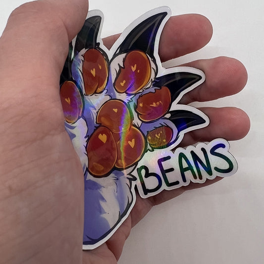 Beans Paws Holo Soft Fridge Magnet 3in | 7cm