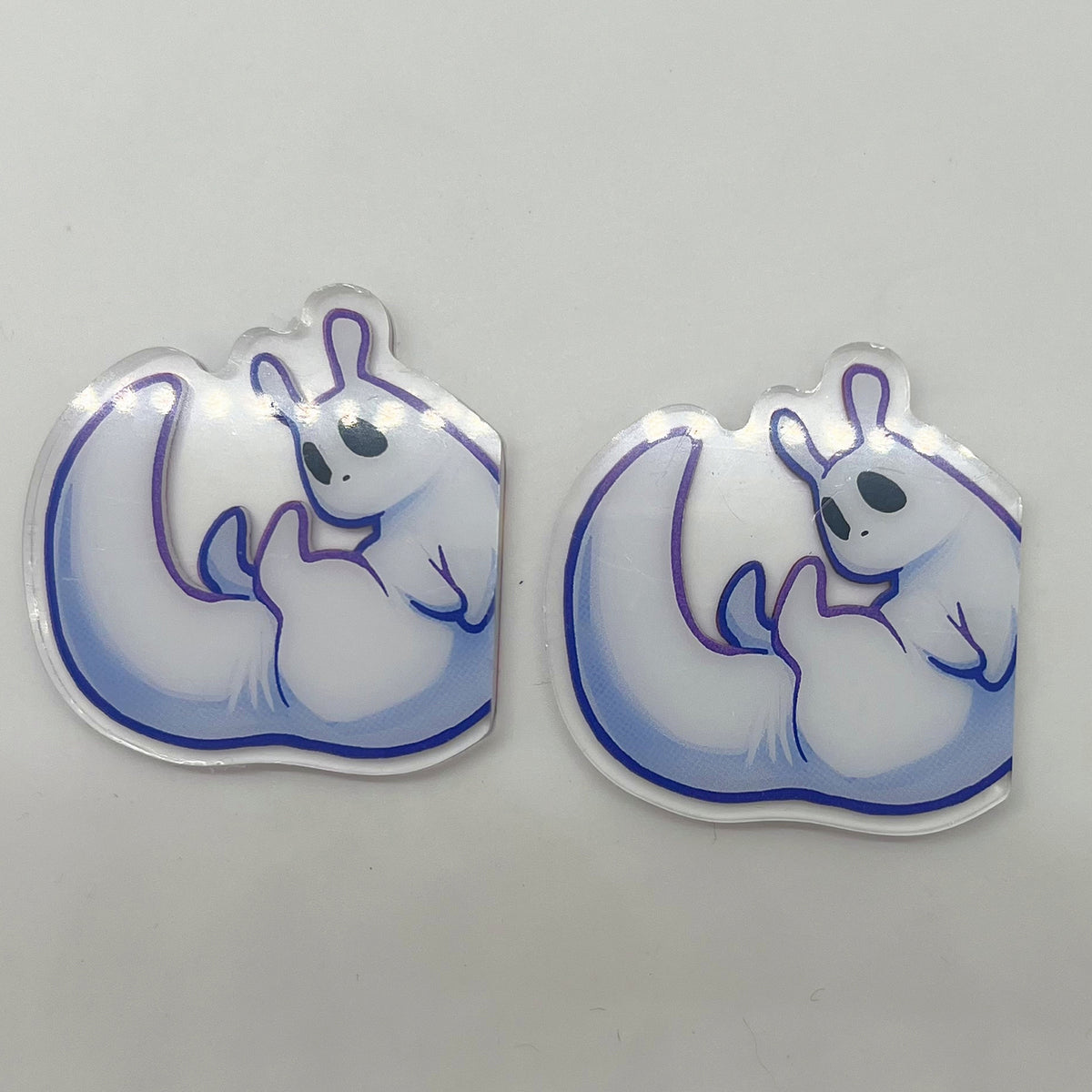 Scug Slugcat Rain World Double-Sided Hanging Acrylic Fridge Magnet 2in | 5cm