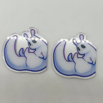 Scug Slugcat Rain World Double-Sided Hanging Acrylic Fridge Magnet 2in | 5cm