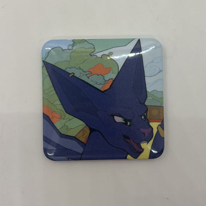 Wasitora Snako Square Hard Fridge Magnet 2in | 5cm