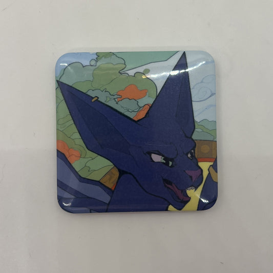 Wasitora Snako Square Hard Fridge Magnet 2in | 5cm