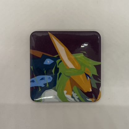 Elva Square Hard Fridge Magnet 2in | 5cm