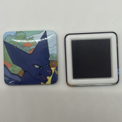 Wasitora Snako Square Hard Fridge Magnet 2in | 5cm