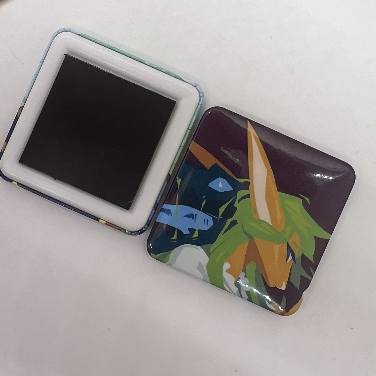 Elva Square Hard Fridge Magnet 2in | 5cm